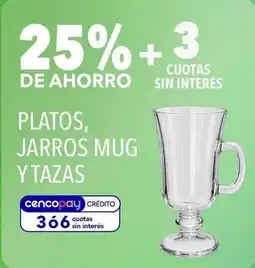 Supermercados Vea Platos, jarros mug y tazas oferta