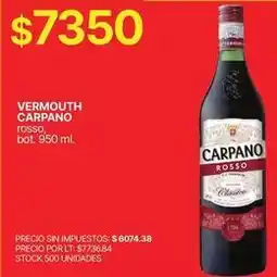 Supermercados Vea Carpano - vermouth rosso oferta