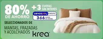 Supermercados Vea Krea - mantas, frazadas y acolchados oferta