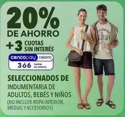 Supermercados Vea Indumentaria de adultos, bebés y niños oferta