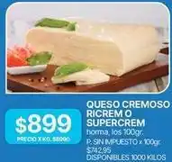 Supermercados Vea Ricrem - queso cremoso ricrem o supercrem oferta