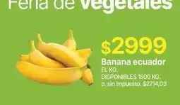 Supermercados Vea Banana ecuador oferta