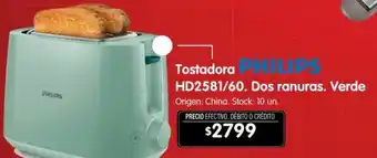 Disco Tostadora philips 2 ranuras verde oferta