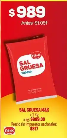 Makro M&k - sal gruesa oferta