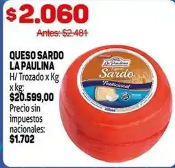 Makro La paulina - queso sardo oferta