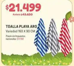 Makro Aro - toalla playa aro oferta