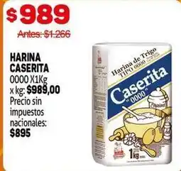 Makro Caserita - harina caserita 0000 x1kg oferta