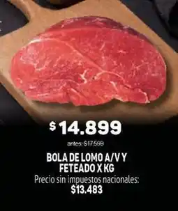 Makro Bola de lomo a/v y feteado oferta