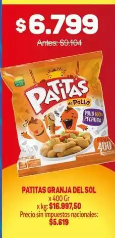 Makro Granja del sol - patitas oferta