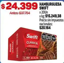 Makro Swift - hamburguesa oferta