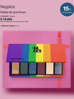Natura Paleta de ojos faces oferta