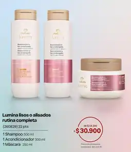 Natura Natura - lumina lisos o alisados rutina completa (260629) oferta
