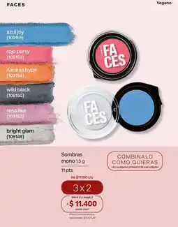Natura Rojo - sombras mono oferta