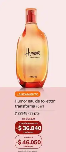 Natura Natura - humor eau de toilette transforma 75 ml (122948) 39 pts oferta