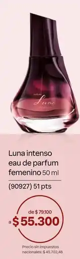 Natura Natura - luna intenso eau de parfum femenino 50 ml (90927) oferta
