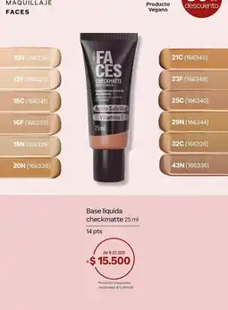 Natura Base liquida checkmatte oferta