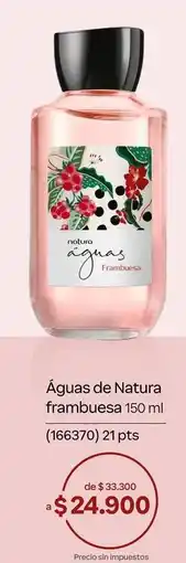 Natura Natura - águas de frambuesa 150 ml (166370) oferta