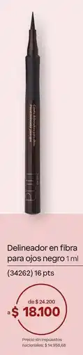 Natura Negro - delineador en fibra para ojos negro 1ml (34262) oferta
