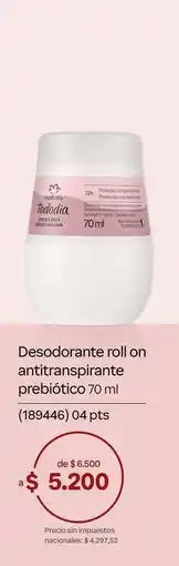 Natura Natura - desodorante roll on antitranspirante prebiótico 70 ml (189446) oferta