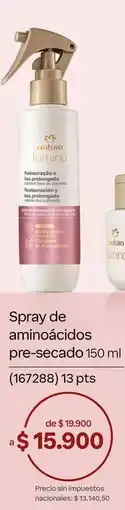 Natura Natura - spray de aminoácidos pre-secado 150 ml (167288) oferta