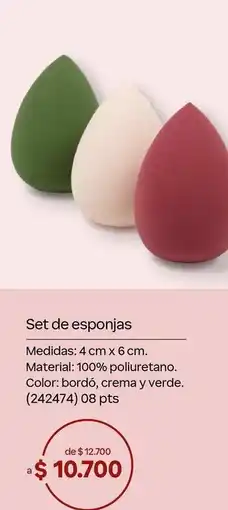 Natura Set de esponjas oferta