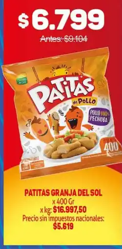 Makro Patitas granja del sol oferta