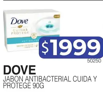 Masivos Dove jabon antibacterial cuida y protege oferta