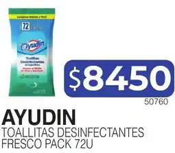 Masivos Ayudin toallitas desinfectantes fresco pack 72u oferta