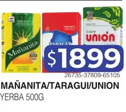 Masivos Mañanita taragui union oferta
