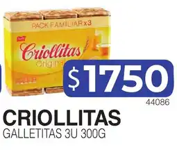 Masivos Criollitas galletitas oferta