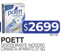 Masivos Poett desodorante inodoro canasta aparato oferta