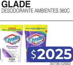 Masivos Glade desodorante ambientes 360c oferta