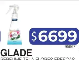 Masivos Glade perfume tela flores frescas oferta