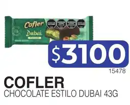 Masivos Cofler chocolate estilo dubai oferta