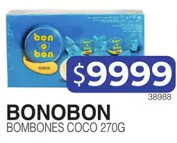 Masivos Bonobon bombones coco 270g oferta