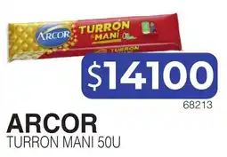 Masivos Arcor turron mani 50u oferta