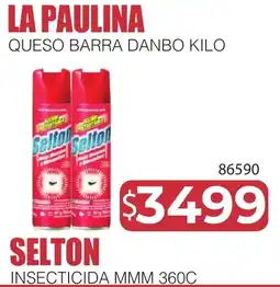 Masivos La paulina queso barra danbo kilo oferta