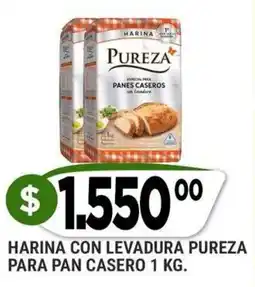 Supermercados Mayor Pureza harina con levadura para pan casero oferta