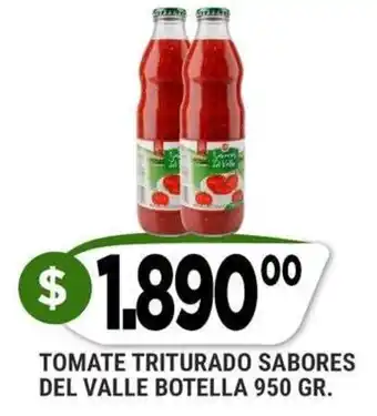 Tomate triturado sabores del valle botella