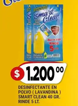 Supermercados Mayor Smart clean desinfectante en polvo oferta