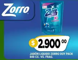 Supermercados Mayor Zorro jabón liquido doy pack oferta