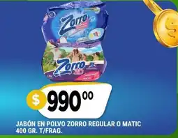 Supermercados Mayor Zorro jabón en polvo regular o matic oferta