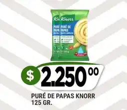 Supermercados Mayor Knorr puré de papas oferta