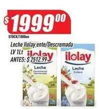 Ilolay - leche entera/descremada