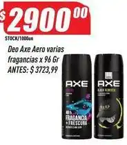 Axe - deo aero varias fragancias