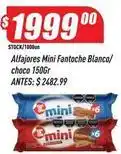 Supermercados Comodin Fantoche - alfajores mini blanco/choco oferta