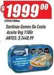 Supermercados Comodin Gomes da costa - sardinas oferta