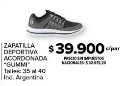 Carrefour Gummi zapatilla deportiva acordonada oferta