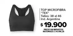 Carrefour Top microfibra "tex" oferta