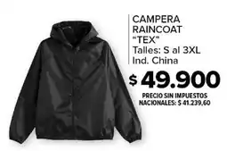 Carrefour Campera raincoat tex oferta